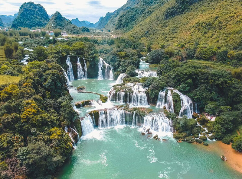 see ban gioc waterfall