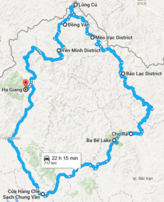 ha giang loop map